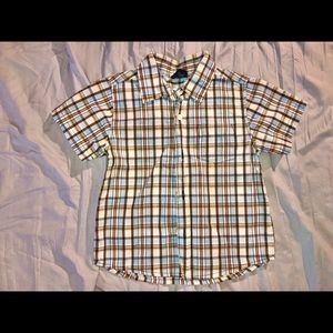 Boys Blue and Red Plaid Shirts